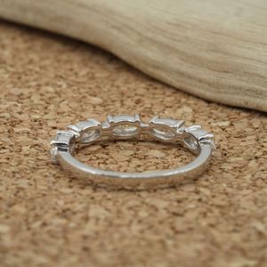 Bague en diamant de laboratoire de qualité supérieure en argent sterling, coupe marquise, couleur E, clarté VVS2 - Product Image 3