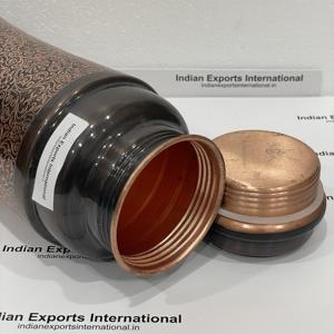 Botella de agua Jumbo de cobre puro con acabado antiguo de 1300ml para uso en exteriores. IEI 7 - Product Image 4