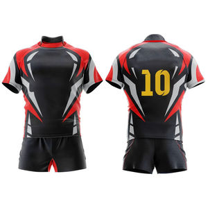 100% Polyester Top Qualité Hommes Rugby Jersey Shorts Sublimé Professionnel Confortable Personnalisé Imprimé Rugby Football Porte - Product Image 5