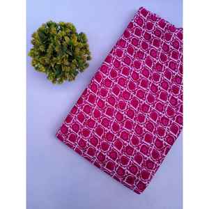 Tissu en coton biologique imprimé JBRSG159 Fil peigné et cardé imprimé à la main pour la décoration intérieure et les chemises - Product Image 1