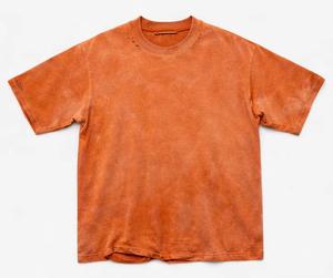 T-shirt Oversize Délavé à l'Acide 100% Coton Vintage, Col Rond, Manches Courtes, Streetwear Uni pour Homme - Product Image 2