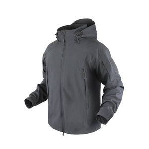 High Quality Sustainable Softshell <b>Jacket</b> Waterproof Stand Collar Side Zip Pockets Customizable Size Color for Winter Season - Product Image 5