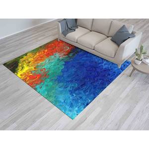 Alfombra con Diseño Abstracto Colorido: Alfombra Decorativa de Arte Moderno, Alfombra Impresa, Alfombra Delgada No Tejida - Product Image 3