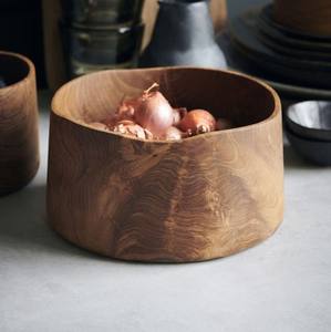 Tazón de madera de tamaño personalizado, cuenco de madera Natural para el hogar, Hotel, restaurante, Material Natural respetuoso con el medio ambiente, duradero - Product Image 3