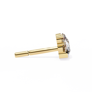 ต่างหูทองคำ 18K ดีไซน์พิเศษ ประดับเพชรเพาะเลี้ยงคุณภาพพรีเมียม - Product Image 5