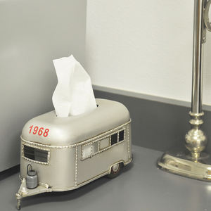 Caja decorativa para soporte de pañuelos de remolque para acampar 30.5L X 12,7 W X 11,4 H cm pintada para exhibición de oficina en casa o RV - Product Image 5