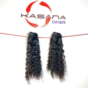 วิกผมมนุษย์แบบไม่ผ่านกระบวนการผมต่อสองชั้นเครื่องทำสีธรรมชาติ100% - Product Image 2