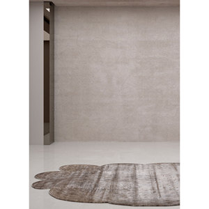Azalea Ivory Hand Knotted Bamboo Silk <b>Rug</b> Aibz-1017 for Home Use with Abstract Pattern - Product Image 5