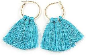 Boucle d'oreille en soie de luxe de fabricant fait main de couleur personnalisée pour la fête de mariage boucle d'oreille de mode boucle d'oreille en soie de haute qualité - Product Image 6