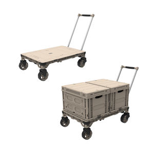 Nuovo carrello da campeggio carro pieghevole con tavolo e scatola di stoccaggio di trasporto per la pesca pic-nic attrezzature da campeggio - Product Image 3