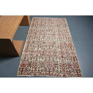 พรมขนสัตว์ตุรกีสีเบจ3.8 x 6.4ft คลาสสิกดีไซน์แบบเย็บปะติดปะต่อกันสำหรับเข้าห้องนั่งเล่นห้องนอนห้องโถงรูปสี่เหลี่ยมผืนผ้าทำจากน้ำยาง - Product Image 1