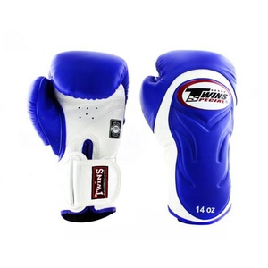 High Quality Professional Boxing <b>Gloves</b> Genuine Cowhide Leather Anti-UV Full Finger <b>Moisture</b> Wicking Breathable Lace-Up Closure - Product Image 1