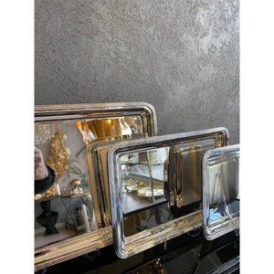 Ensemble de plateaux écologiques de luxe personnalisés en acier inoxydable pour la maison et la cuisine Plats à vaisselle Plateaux pour aliments - Product Image 3