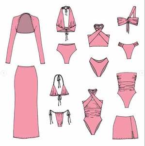 Bikinis de lujo y trajes de baño personalizados Eleve su ropa de playa con impresionantes diseños triangulares de cuerdas sólidas - Product Image 4