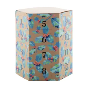 Calendario de Adviento Ecológico Personalizado HeXmas, Artículos Navideños para Mercadotecnia - Product Image 1