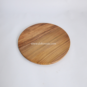 Tabla redonda de alta calidad para servir, utensilios de cocina, tabla de cortar de madera para cortar, rebanar y servir - Product Image 2