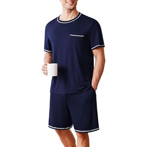 Ensemble de vêtements de sport respirants pour hommes-T-shirt et short décontracté pour l'entraînement d'été Jogging Usage quotidien - Product Image 1