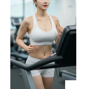 Camisole décontractée pour femmes broderie lisse conception respectueuse de la peau motif solide mince sans fil soutien trous respirants 100% coton - Product Image 5