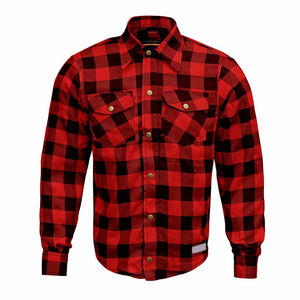 Motorbike Flannel Fully-Lined Protective Shirt <b>for</b> Sale / Solid Color Best Quality Factory Manufacturer Motorbike Shirt - Product Image 1