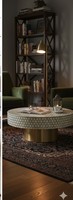 Table basse moderne en MDF de pin écologique, artisanale de qualité supérieure, avec incrustation osseuse, étanche, légère, pour salon et baby shower