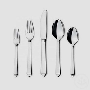 Nouvel ensemble de couverts en acier inoxydable et argent de haute qualité avec poignée en bois moderne, couverts design pour mariage, maison, hôtel - Product Image 6