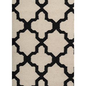 พรมขนสัตว์ทอแบบแบน Indusbar Ivory รุ่น Dwrm-138 ขนาด 9x12 ฟุต รูปทรงสี่เหลี่ยมผืนผ้า ลายทางสำหรับห้องโถง ใช้ในบ้าน ห้องนั่งเล่น - Product Image 3