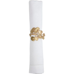Ensemble de ronds de serviette élégants en feuille d'or en métal porte-serviette botanique pour mariage et dîner décor de table accessoires de salle à manger - Product Image 4