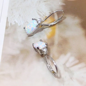 Wholesale Jewelry 925 Sterling Silver French Hook <b>Hinge</b> Huggie Hoop Princess Cut Zircon Drop <b>Earrings</b> for Party & Gift - Product Image 6