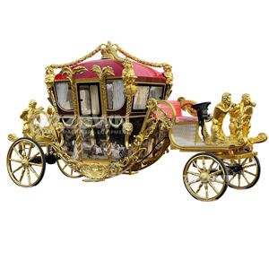Alta calidad bajo precio al por mayor Royal Carriage Cenicienta turismo boda carruaje personalizado Color 4 4-6 asientos boda - Product Image 1
