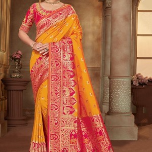 ชุดส่าหรีคอลเลกชั่นที่สวยขึ้นเครื่องบินดีไซน์เนอร์สวย - Product Image 3