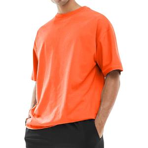 Summer New Trendy Brand Style Heavyweight 300g T-shirt 100% Cotton Round Neck High Street Fashionable T-shirt - Product Image 3