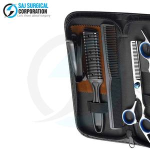 ชุดช่างตัดผม5ชิ้นแนววินเทจแบบพรีเมี่ยมสไตล์เยอรมันกรรไกรผอมบางหวีสแตนเลสแบบหรูหราตัดแต่งขนด้วยมือ - Product Image 5