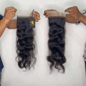 HD Swiss Lace Closure Pelucas Cabello humano Pre arrancado 5x5 6x6 Paquetes de cabello rizado, Proveedores de cabello humano de templo crudo - Product Image 2