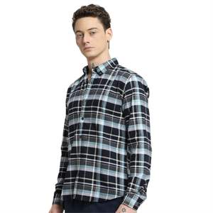 เสื้อเชิ้ตผ้าคอตตอน100% ของผู้ชายคลาสสิกสุดหรูมีกระดุมอเนกประสงค์ที่ออกแบบมาเพื่อความสบายในชีวิตประจำวัน - Product Image 5