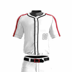 Meilleur nouvel arrivage de votre propre logo uniforme de baseball pour les hommes/Ensembles d'uniformes de baseball de conception de marque privée de vente chaude - Product Image 3