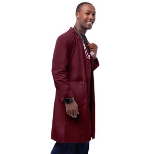 Blouse de laboratoire classique pour homme OEM, 100% coton, uniforme médical respirant, blouse de médecin, vêtements d'hôpital, blouse de laboratoire personnalisée pour homme - Product Image 4