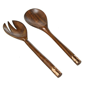 Ensemble de cuillères à couverts en bois décoratifs de haute qualité Logo personnalisé Ensemble de cuillères à vaisselle réutilisables écologiques pour un dîner élégant - Product Image 6
