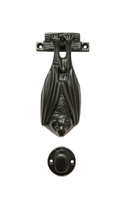 Aldaba de puerta de ciervo antiguo, aldaba de puerta rústica con anillo de hierro forjado y hierro fundido con placa de manija de vidrio - Product Image 4