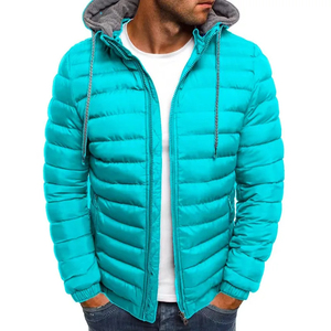 <b>Men's</b> Winter Autumn And Winter Male Loose Clothing Outdoor Casual Sportswear Fashion Streetwear Style Hooded Warm Zipper Jacket - Product Image 1