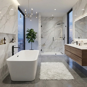 Lightweight and Easy installation Bathtub Model FW-7701-69 Modern Style <b>Acrylic</b> Freestanding for Bathroom - Product Image 5