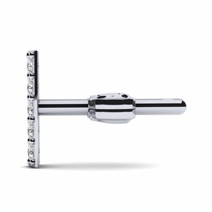 คลาสสิก10K สีเหลืองทองรอบตัดห้องปฏิบัติการแกนต่างหูสำหรับผู้ชายสมาร์ทสไตล์มินิมอลอินเทรนด์ของขวัญแต่งงานงานหมั้น - Product Image 6