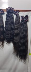 Extensions de cheveux tissés à la machine, 100% cheveux humains vierges brésiliens Remy, double trame, 100g, ondulations naturelles, boucles, noir naturel - Product Image 5