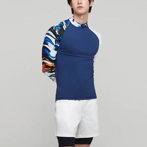 เสื้อออกกำลังกายแขนยาวของผู้ชายเสื้อป้องกันผื่นแห้งเร็วป้องกันแบคทีเรียขนาดและสีที่กำหนดเอง - Product Image 4