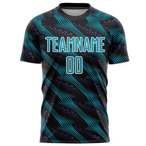 Camiseta de Fútbol Personalizada de Alta Calidad para Adultos, Excelente Valor, Servicio OEM, Impresión Digital, Logotipo del Equipo, 100% Poliéster, Cuello en V, Top Corto - Product Image 2