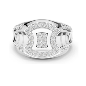 Bague pour femme sertie de diamants et de moissanites, 0,814 CT VVS-VS EF, diamants de laboratoire, or 18 carats, 14 carats, 10 carats et argent 925, rose - Product Image 2