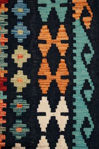 JEVON Lana Tejido plano Abstracto Moderno Kilim Dhurrie Área Alfombras y conjuntos - Product Image 2