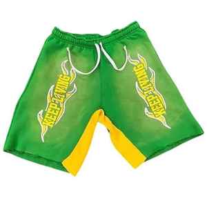 Camiseta personalizada para hombre, conjunto de pantalones cortos, estampado DTF, diamantes de imitación, traje de verano de dos piezas, ropa de calle Oem - Product Image 4