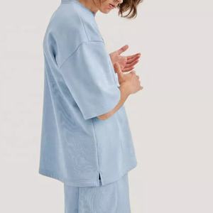 OEM personnalisé d'été hommes de deux pièces t-shirt et shorts ensemble casual jogging survêtement 2 pièces courtes ensembles pour hommes - Product Image 5