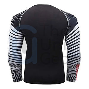 Rash Guard personnalisé de haute qualité pour hommes Gym Fitness Compression T-Shirt avec manches longues Prix bon marché Conception de qualité - Product Image 2