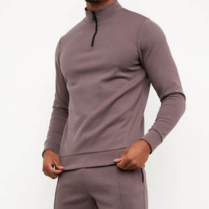 Ensemble de survêtement en molleton d'hiver 100% coton, combinaison de jogging à vendre, ensemble de 2 pièces, séchage rapide, pour homme - Product Image 1